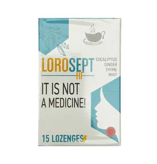 Herba Flora Lorosept boğaz üçün antiseptik kanfet 15 ədədli - 1