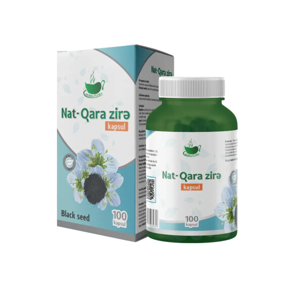 Herba Flora NAT - Qara Zirə N100 kapsul - HERBA FLORA