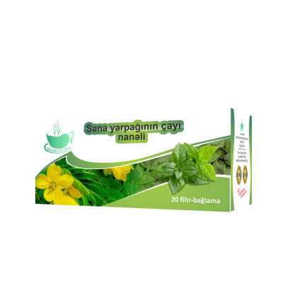 Herba Flora Səna yarpağı nanəli çay 20 ədədli - HERBA FLORA