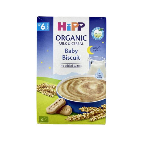 HIPP 2965-03 ORQANIK SUDLU GECENIZ XEYRE QALSIN - USAQ BISKVITLI 250GR - 1