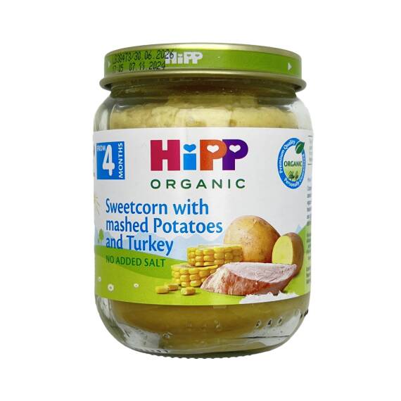 HIPP 6203-01-U ZERIF QARGIDALI HINDUSKA ETI VE EZILMIS KARTOF ILE 125GR - 1