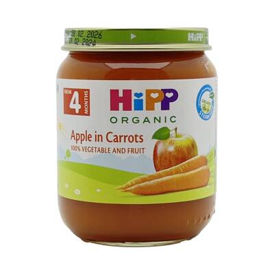 HİPP Alma və yerkökü püresi (4ay+) 125 qr - HIPP