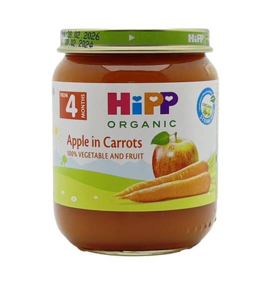 HİPP Alma və yerkökü püresi (4ay+) 125 qr - 1