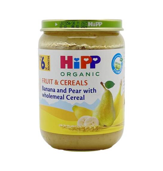 HİPP Banan,Armud və Tam Taxıl püresi (6ay+) 190 qr - 1