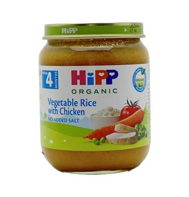 HİPP Toyuq,Düyü və Tərəvəzli püre(4ay+) 125 qr - HIPP