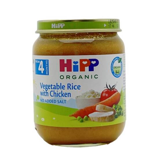 HİPP Toyuq,Düyü və Tərəvəzli püre(4ay+) 125 qr - 1