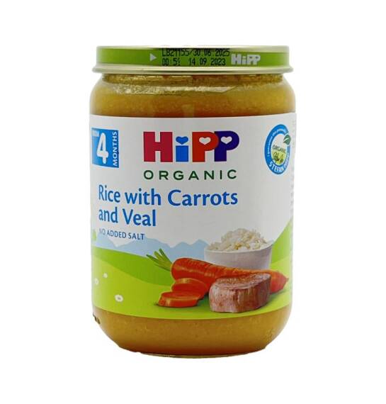 HİPP Yerkökü,Dana Əti və Düyü ilə püre (4ay+) 190 qr - 1