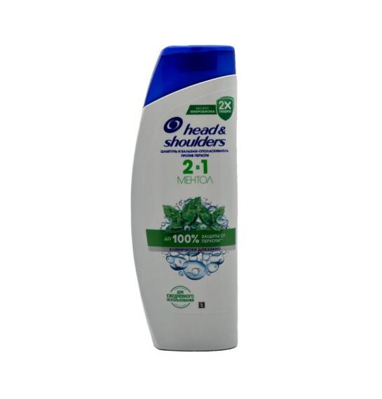 H&S 2/1 Menthol Refresh şampun 400 ml - 1