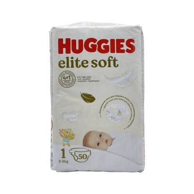 Huggies Elite Soft 1 bez 3-5 kq N50 - HUGGIES