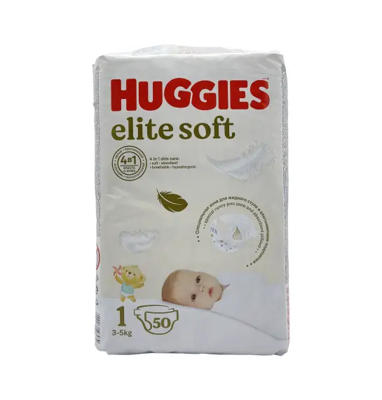 Huggies Elite Soft 2 bez 3-5 kq N50 - 1