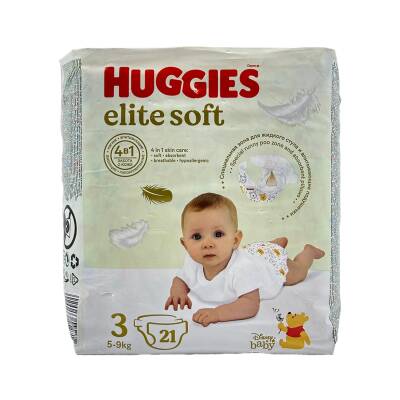 Huggies Elite Soft 3 / 5-9 kq bez N21 - HUGGIES