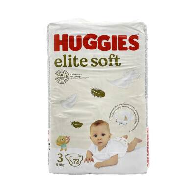 Huggies Elite Soft 3 bez 5-9 kq N72 - HUGGIES