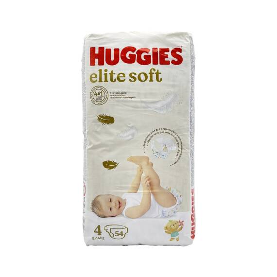 Huggies Elite Soft 4 bez 8-14 kq N54 - 1