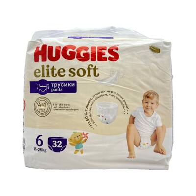 Huggies Elite Soft 6 /16-25 kq bez N32 - HUGGIES