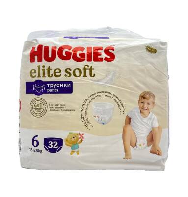 Huggies Elite Soft 6 /16-25 kq bez N32 - HUGGIES