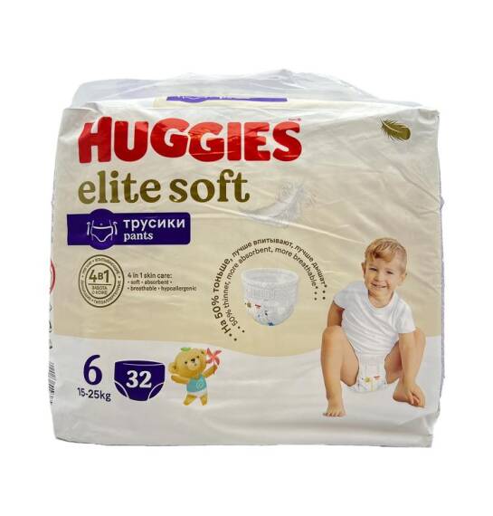 Huggies Elite Soft 6 /16-25 kq bez N32 - 1