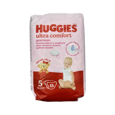 HUGGIES ULTRA COMFORT 12-22KG N15 (5) 3581/3574 - HUGGIES