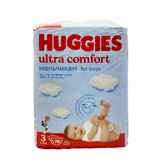 Huggies Ultra Comfort 3 oğlan 5-9 kq N78 - 1
