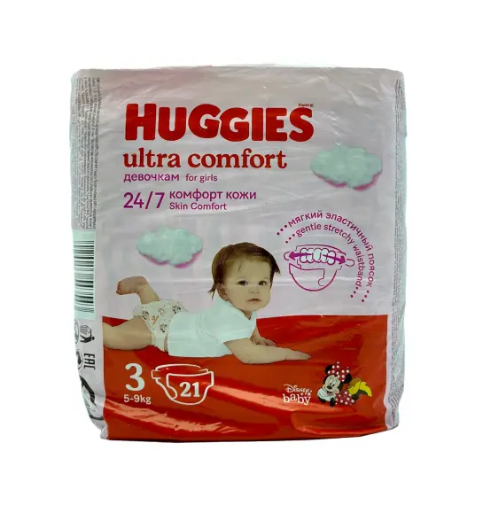 Huggies Ultra Comfort 3 qız 5-9 kq N21 - 1
