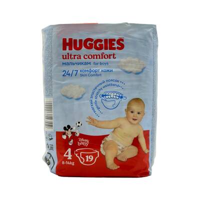 Huggies Ultra Comfort 4 qız 8-14 kq N19 - HUGGIES