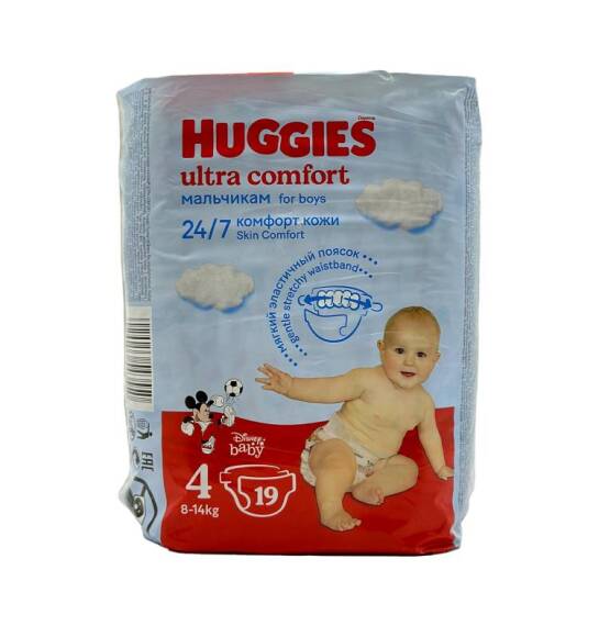 Huggies Ultra Comfort 4 oğlan 8-14 kq N19 - 1
