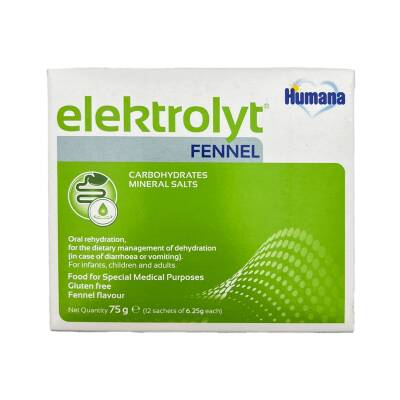 HUMANA ELEKTROLYT FENNEL 75GR 12X6.25GR - 