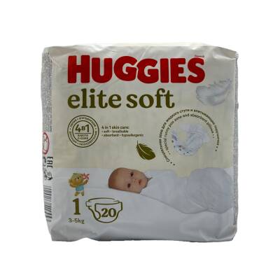 Hyggies Elite Soft 1 / 3-5 kq bez N20 - HUGGIES