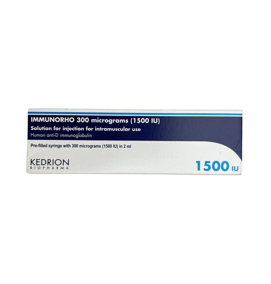 IMMUNORHO 300MKG 1500IU 2ML N1 SPRIS - 