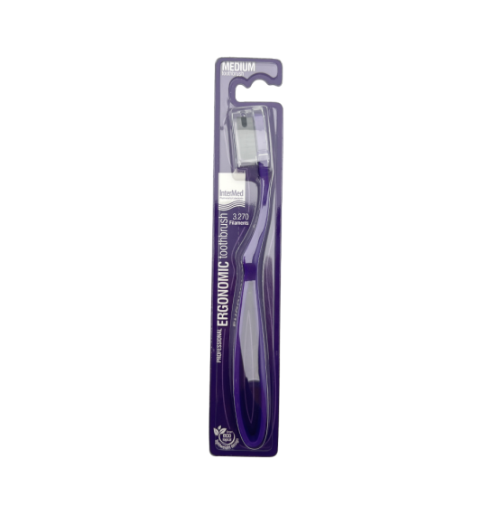 İntermed Professional Ergonomic Medium 3270 Diş fırçası (bənövşəyi) - 1