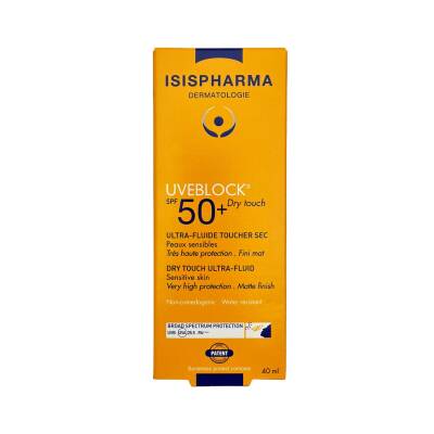 İsis Pharma Uveblock SPF 50 quru toxunuşlu ultra axıcı krem 40 ml - ISIS PHARMA