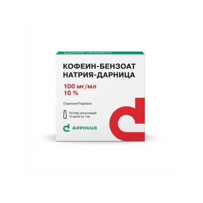 KAFFEIN-BENZOAT NATRIUM 10% 1ML N10 AMP ( DARNITSA) - 