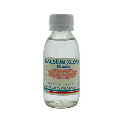Kalsi Xlorid 5% 100 ml Mehlul