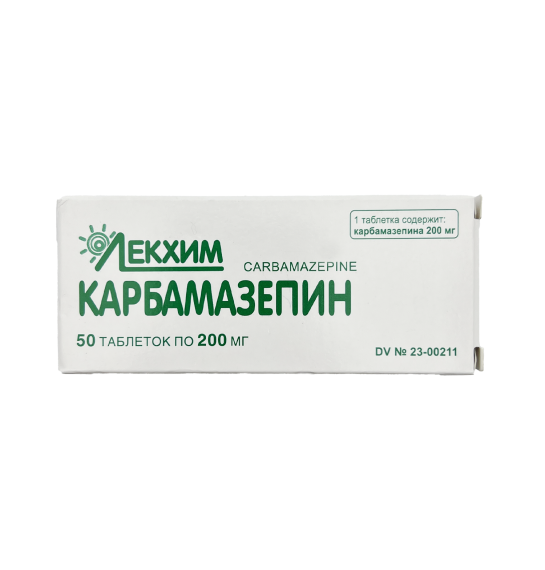 Karbamazepin 200 mq N50 tab (Ukr) - 1