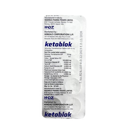Ketoblok 10 mq N10 tablet - 1