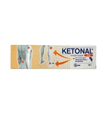Ketonal 2.5 % 50 qr gel - 
