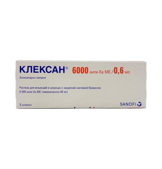 Kleksan 6000 anti-Xa ME/ 0,6 ml N2 şpris - 1