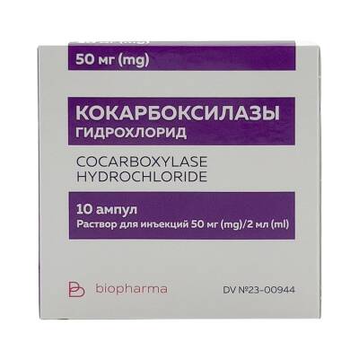 Kokarboksilaza 50 mq 2 ml N10 ampul - 