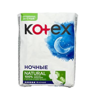 Kotex natural gecə bez N6 - KOTEX