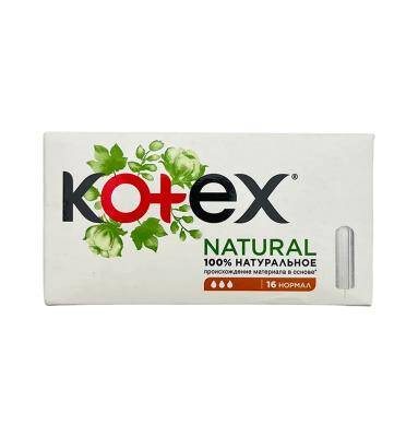 KOTEX NATURAL NORMAL TAMPON N16 7395 - KOTEX