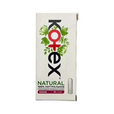 KOTEX NATURAL SUPER TAMPON N16 7401 - KOTEX