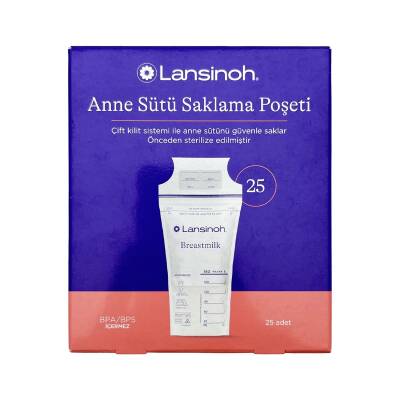 LANSINOH ANNE SUTU SAKLAMA POSETI 25LI 1550 - LANSINOH