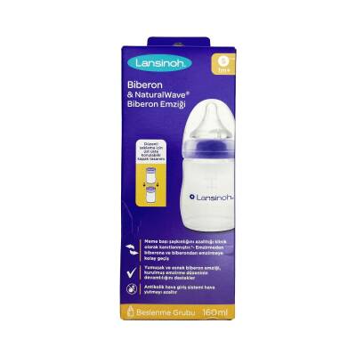 LANSINOH BIBERON NATURALWAVE 160 ML - 
