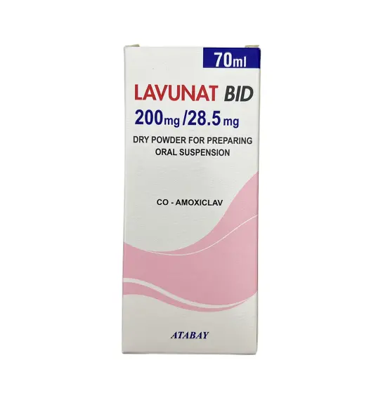 LAVUNAT BID 200MG/28.5MG 70ML SUSP - 1