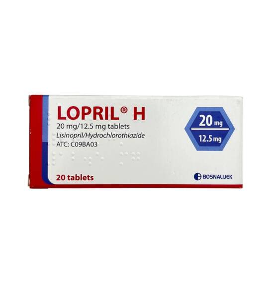 LOPRIL H 20/12,5MG N20 TB - 1