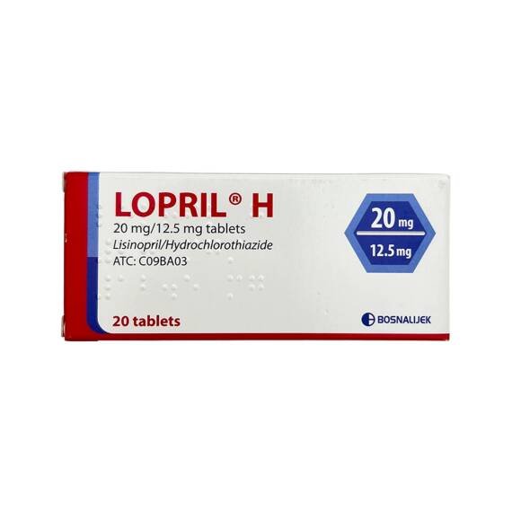 LOPRIL H 20/12,5MG N20 TB - 1
