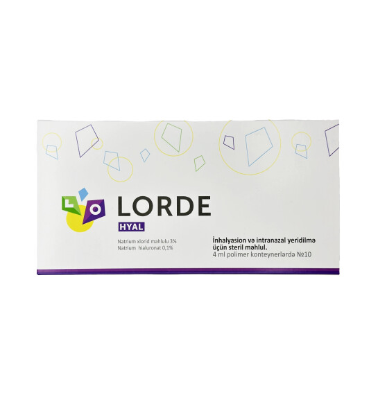 Lorde Hyaluronat Nebul 4 ml N10 amp - 
