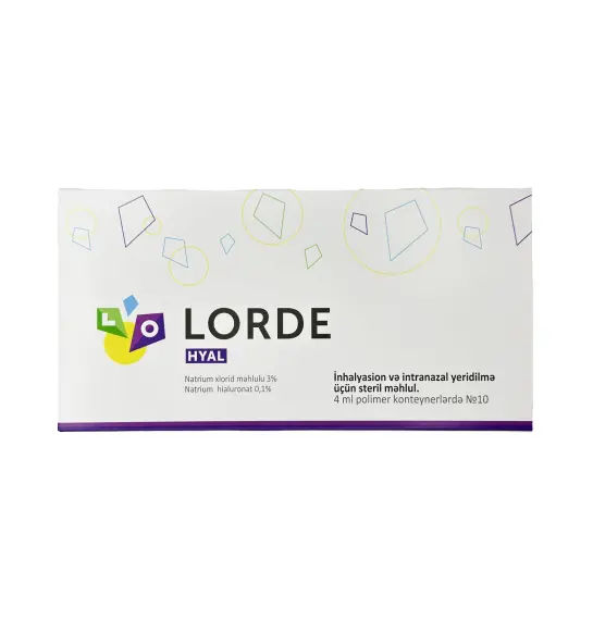Lorde Hyaluronat Nebul 4 ml N10 amp - 1