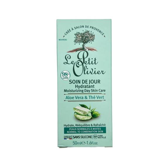LPO 0004 MOISTURIZING DAY SKIN CARE ALOE VERA GREEN TEA 50ML - 1