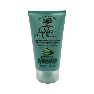 LPO 0028 FACE EXFOLIATING CLEANSING GEL ALOE VERA GREEN TEA 150ML - 