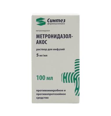 Metronidazol-Akos 5 mq 100 ml sistem - 